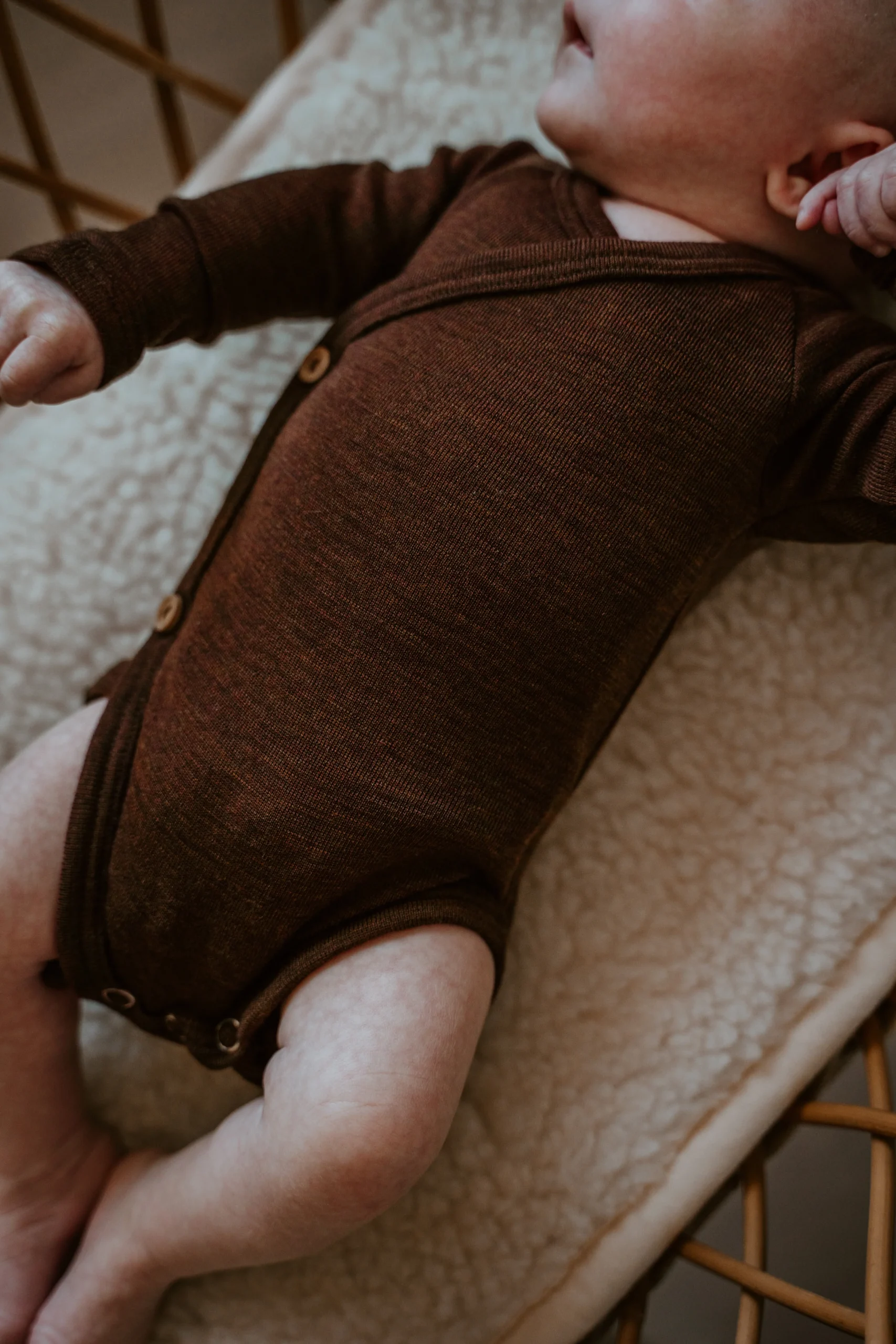 Meegroei overslagromper Merinowol Brown - Afbeelding 5