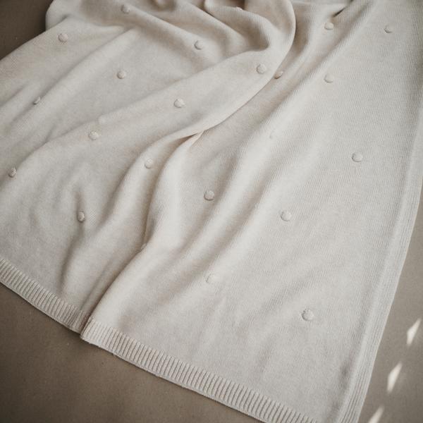 Mushie Gebreide Deken Stipjes 80 x 100 cm - Afbeelding 3