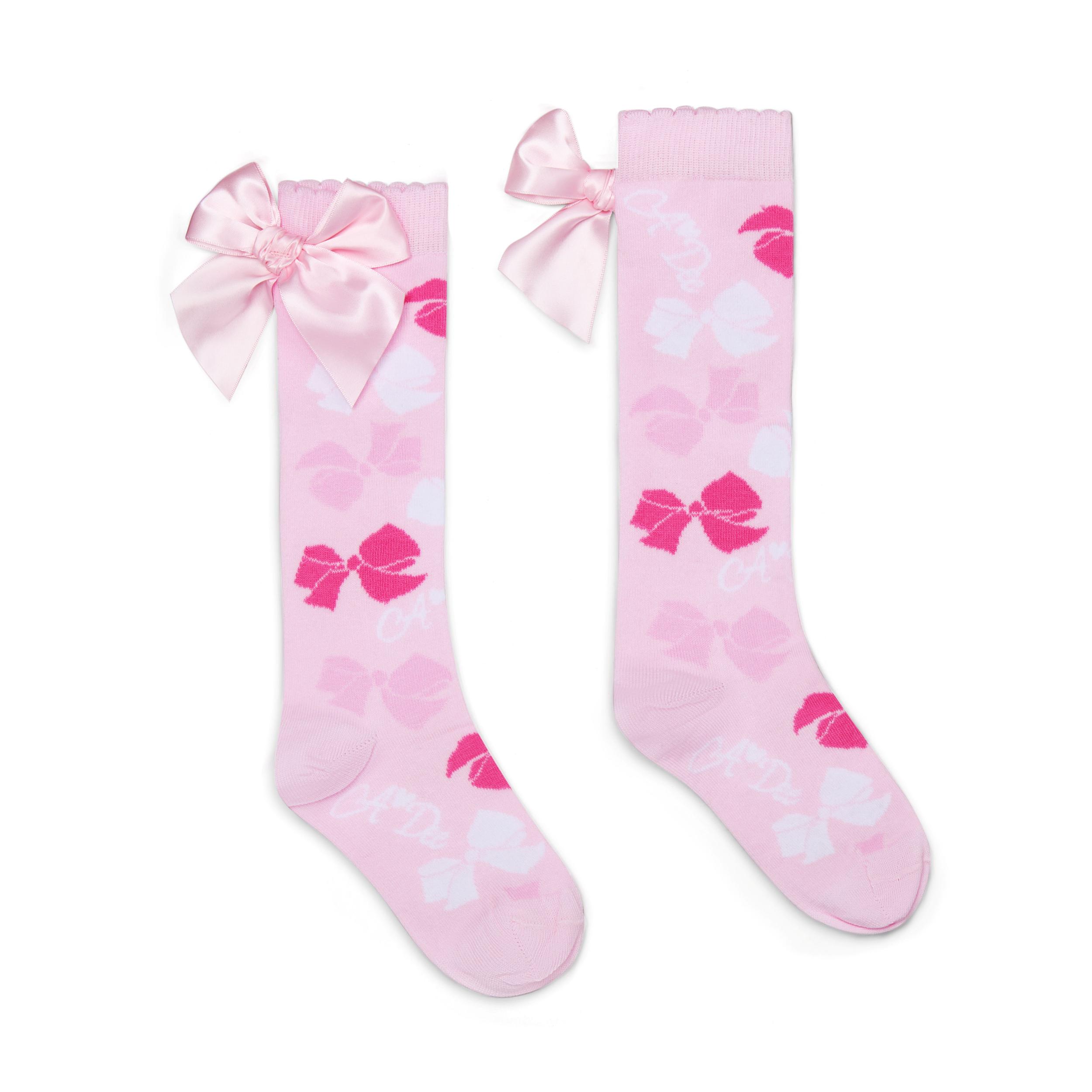 A’Dee Ramona strik print knie kousen (Pink Blossom) - Afbeelding 2