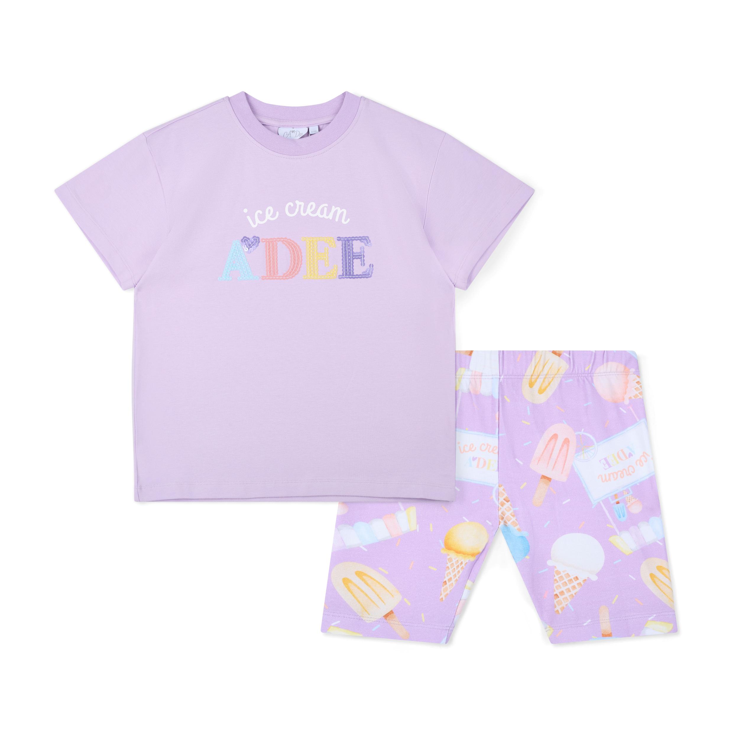 A’Dee Sophia ice cream print fietsbroek set (Lilac Dreams) - Afbeelding 3