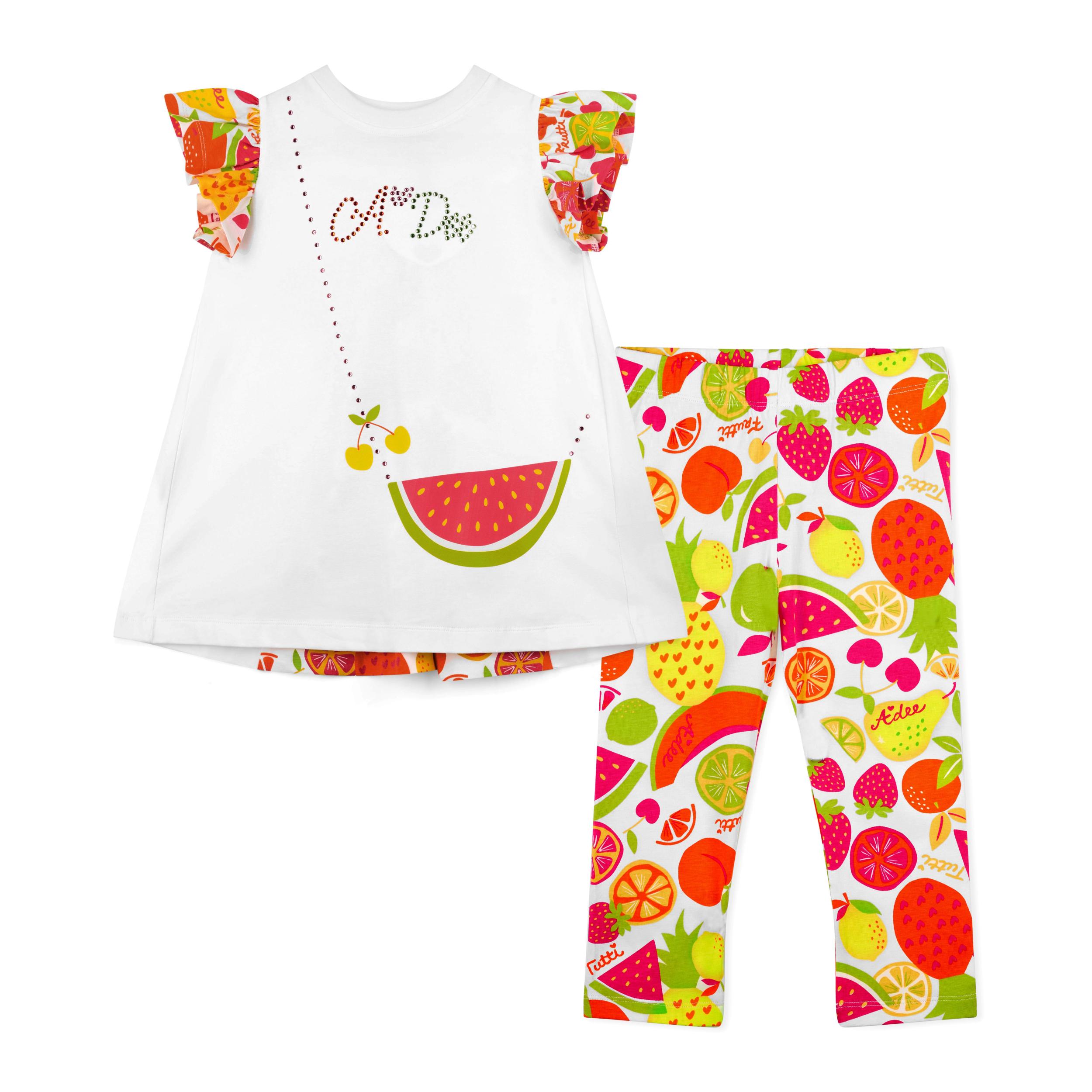 A’Dee True tutti frutti legging set (Bright White) - Afbeelding 4