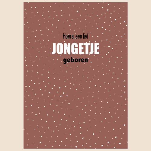 Enkele kaart Hoera een lief jongetje geboren - Afbeelding 2