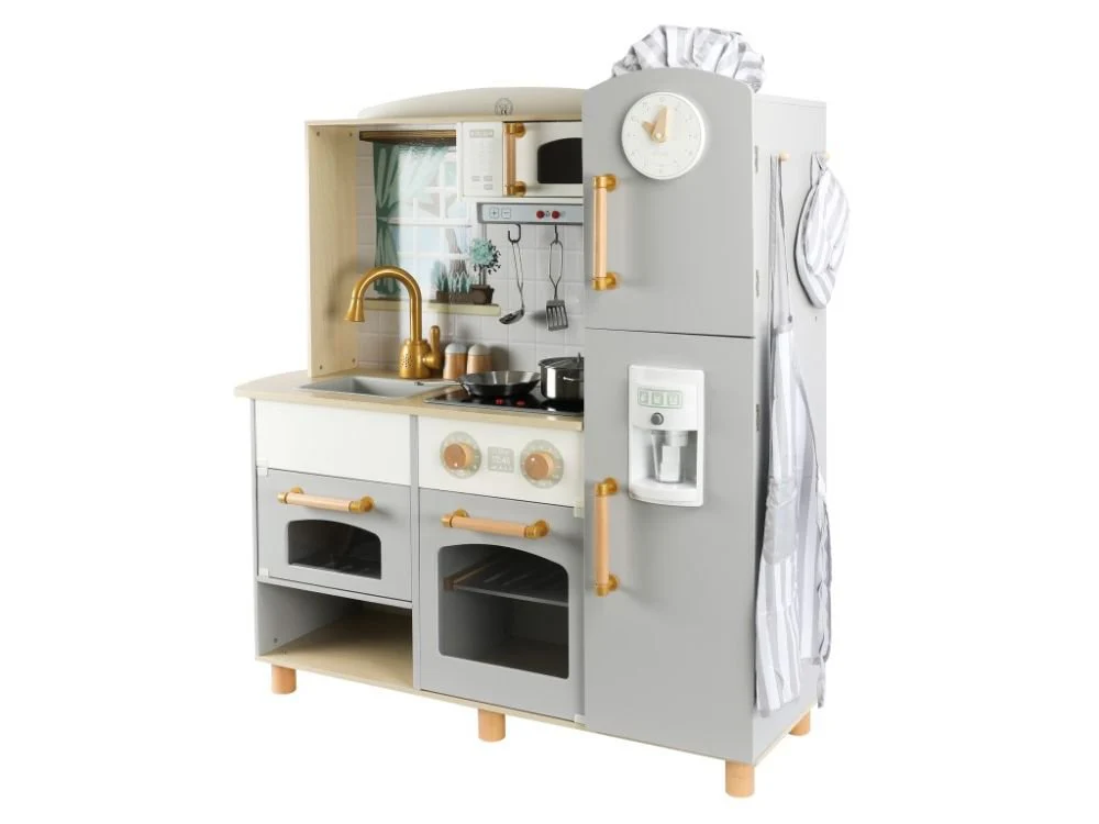 Houten Speelkeuken XL | Kinderkeuken met Accessoires | Met Licht & Geluid - Afbeelding 5