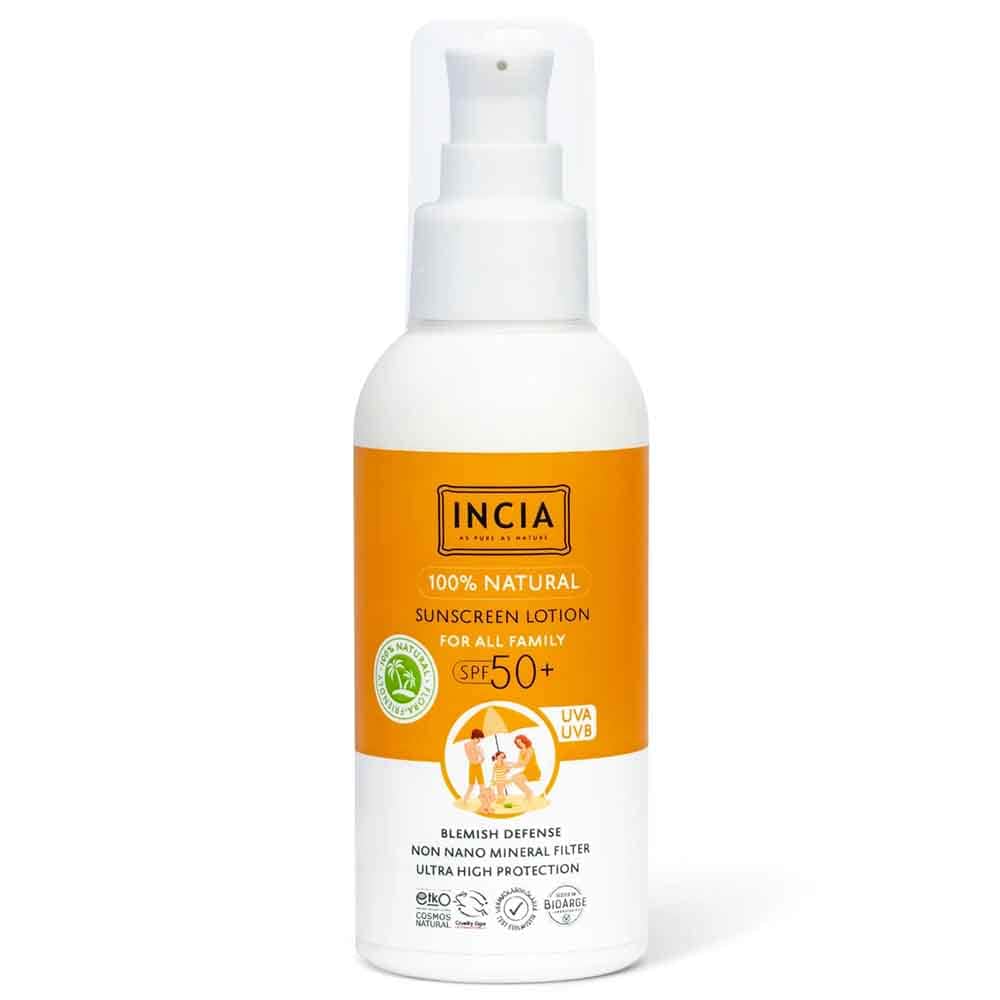 Incia Natuurlijke Zonnebrandcreme Voor Hele Familie SPF50 100ml - Afbeelding 2