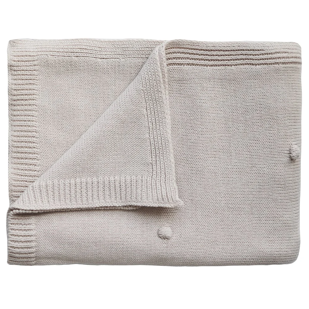 Mushie Gebreide Deken Stipjes 80 x 100 cm - Afbeelding 5